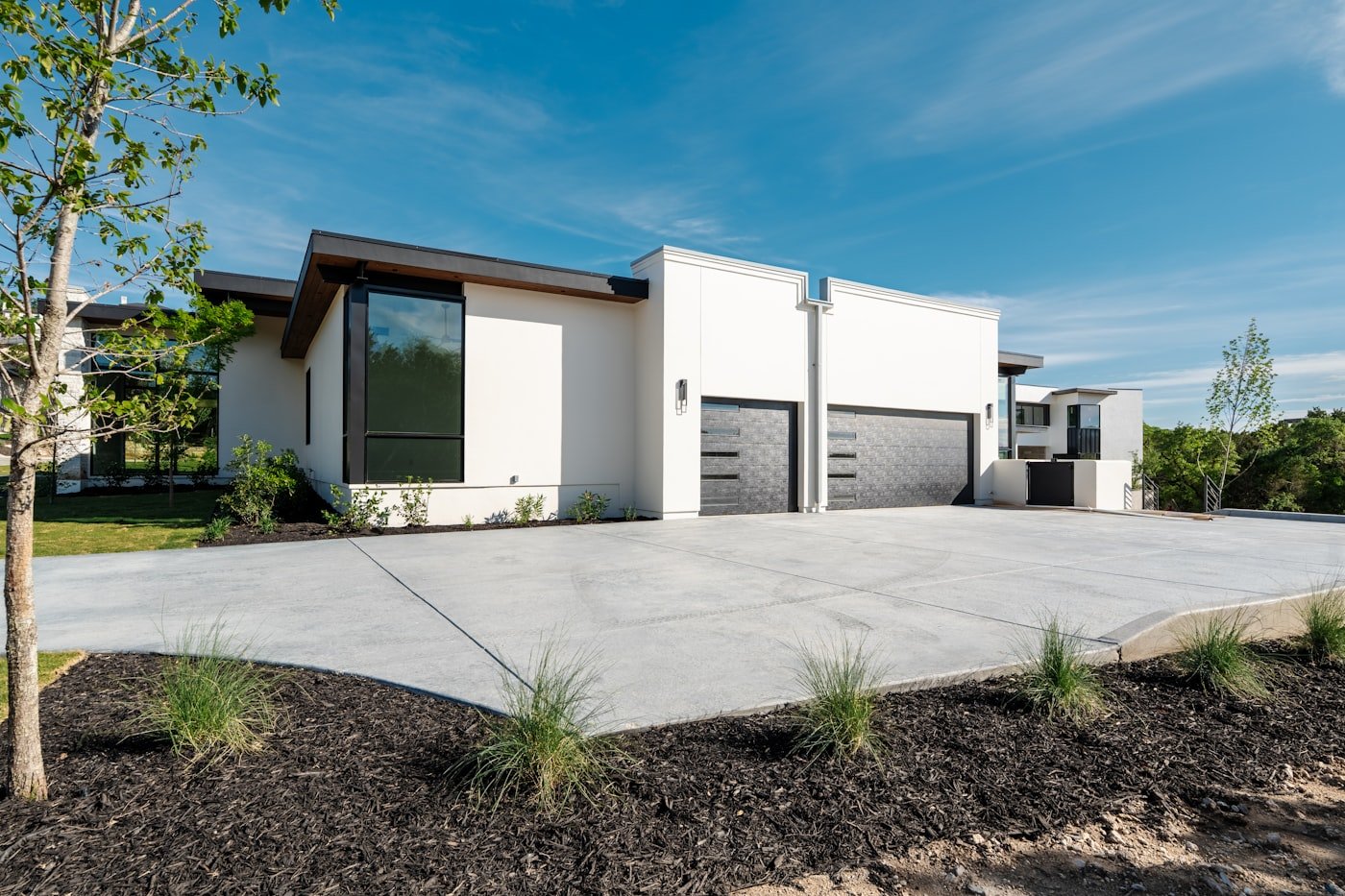 Contemporary home with double garage